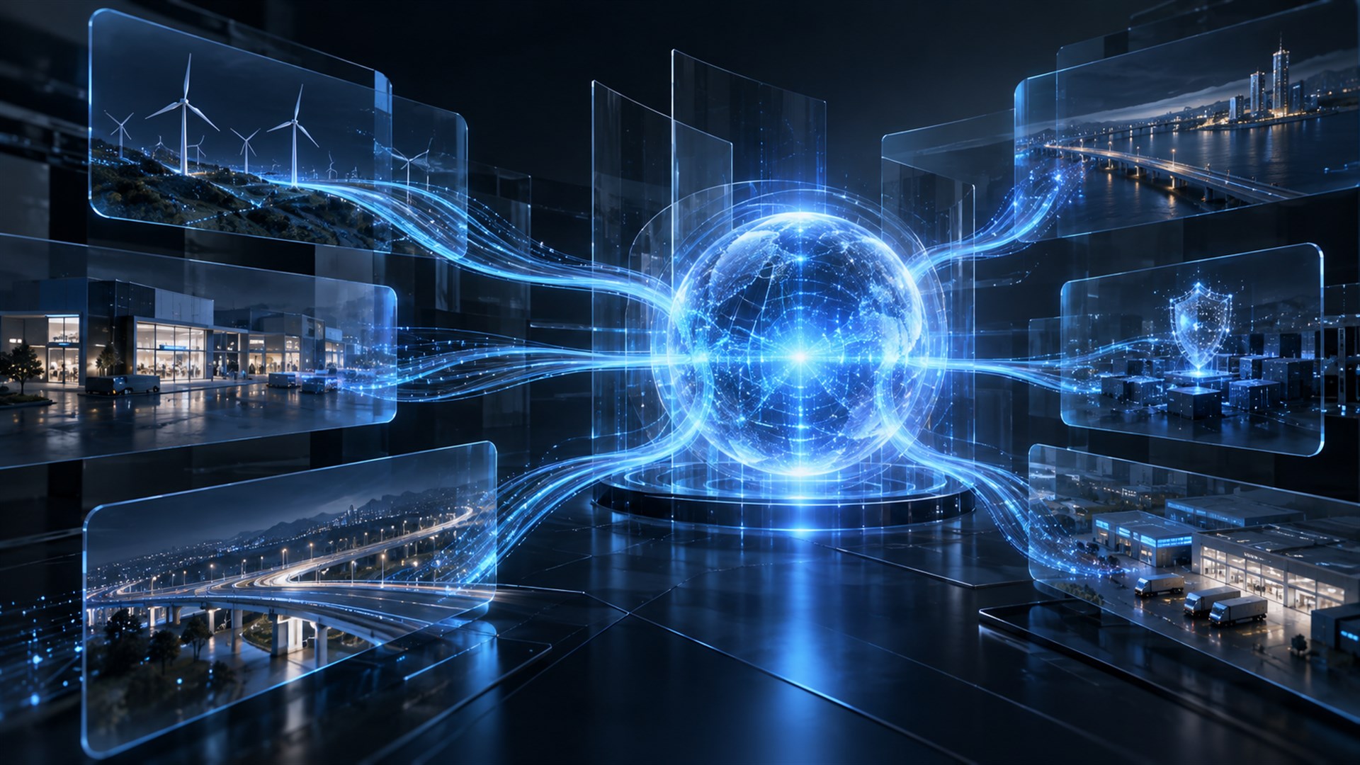 Diferentes operações convergindo em uma inteligência central